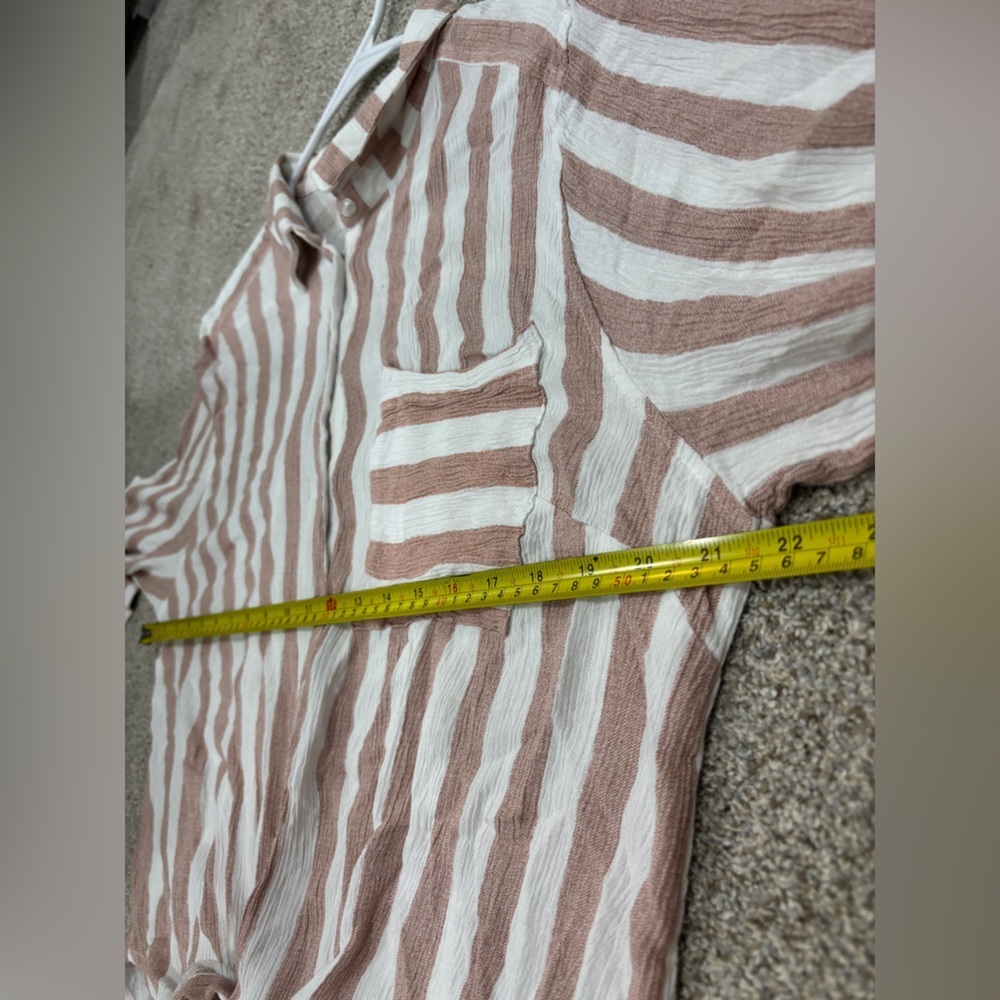 Pink Striped Button Down Shirt - Picture 3 of 10